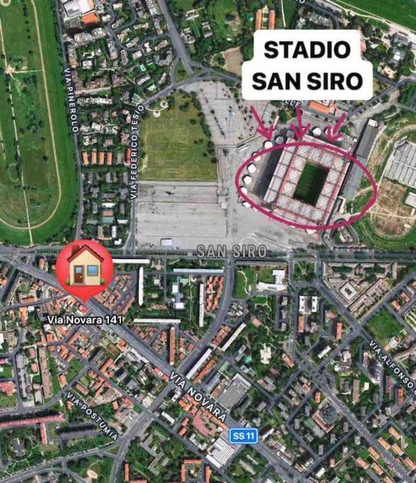 Appartamento A 500 Metri Da San Siro Milán Exterior foto